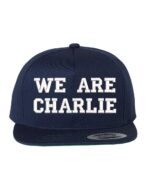 We Are Charlie Embroidered Navy YP Classics® Premium 5-Panel Snapback Cap